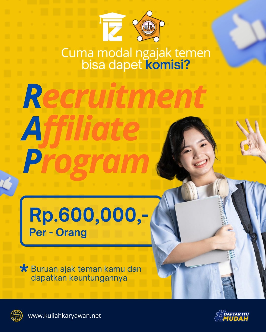 Dapatkan Tambahan Uang, Yuk Ikuti Program RAP di Kampus STIKOSA-AWS