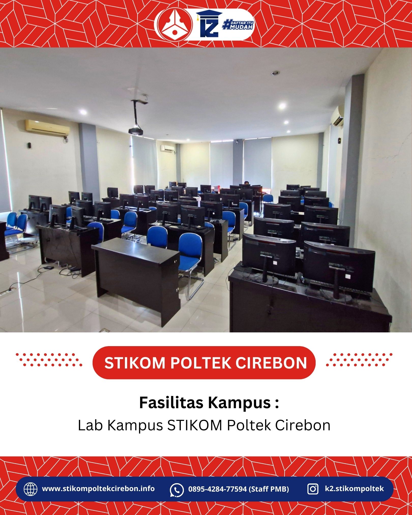 Fasilitas di kampus STIKOM Poltek Cirebon