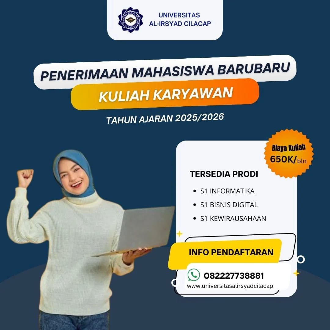 Pendaftaran Kelas Karyawan S1 Informatika Universitas Al Irsyad Cilacap