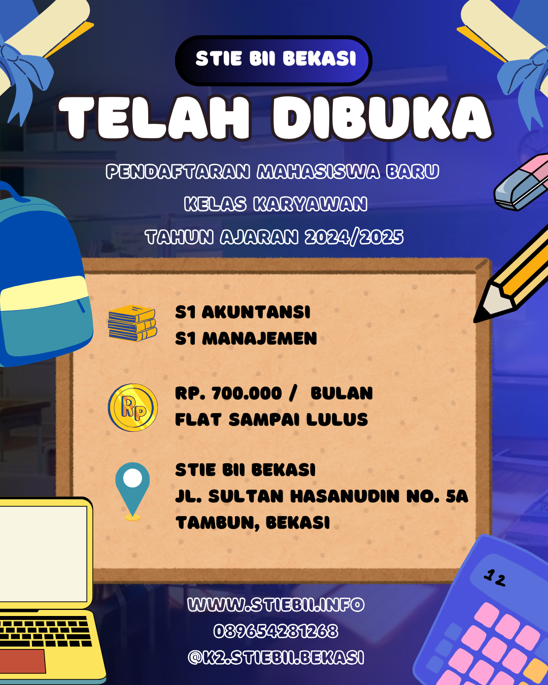 Informasi Kuliah Murah di K2 STIE BII
