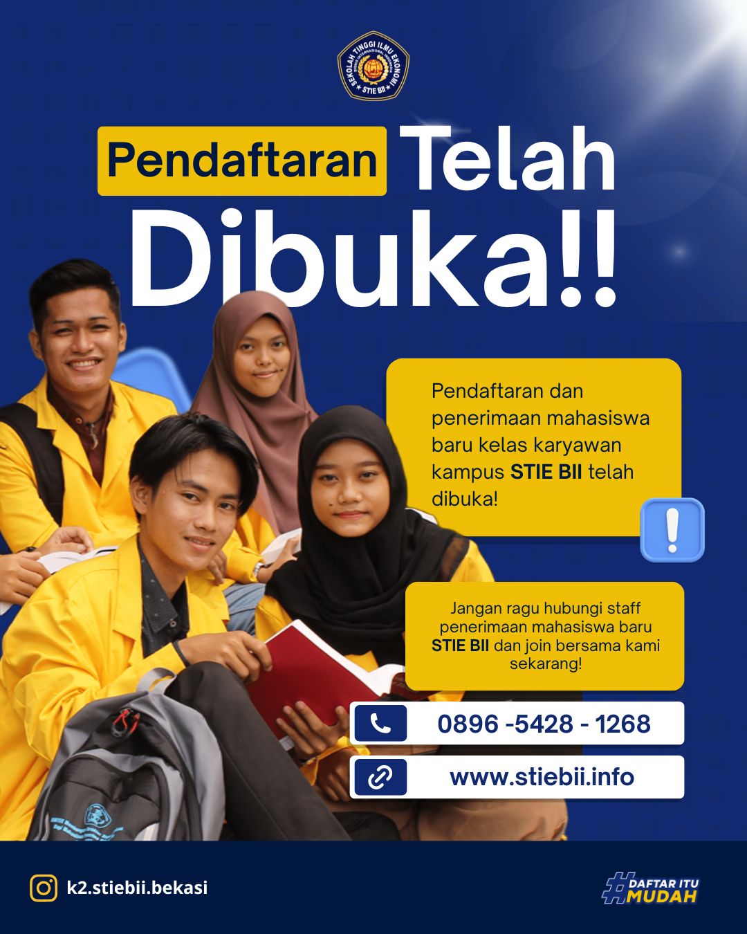 Pendaftaran Kelas Karyawan di STIE BII Telah Dibuka