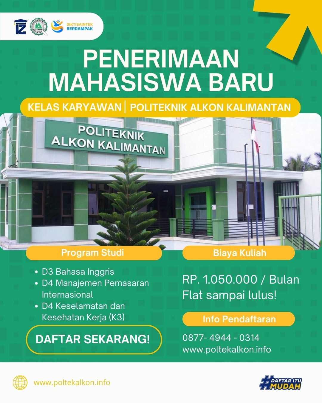 Kesempatan Kuliah Fleksibel Melalui Kelas Karyawan Politeknik Alkon Kalimantan
