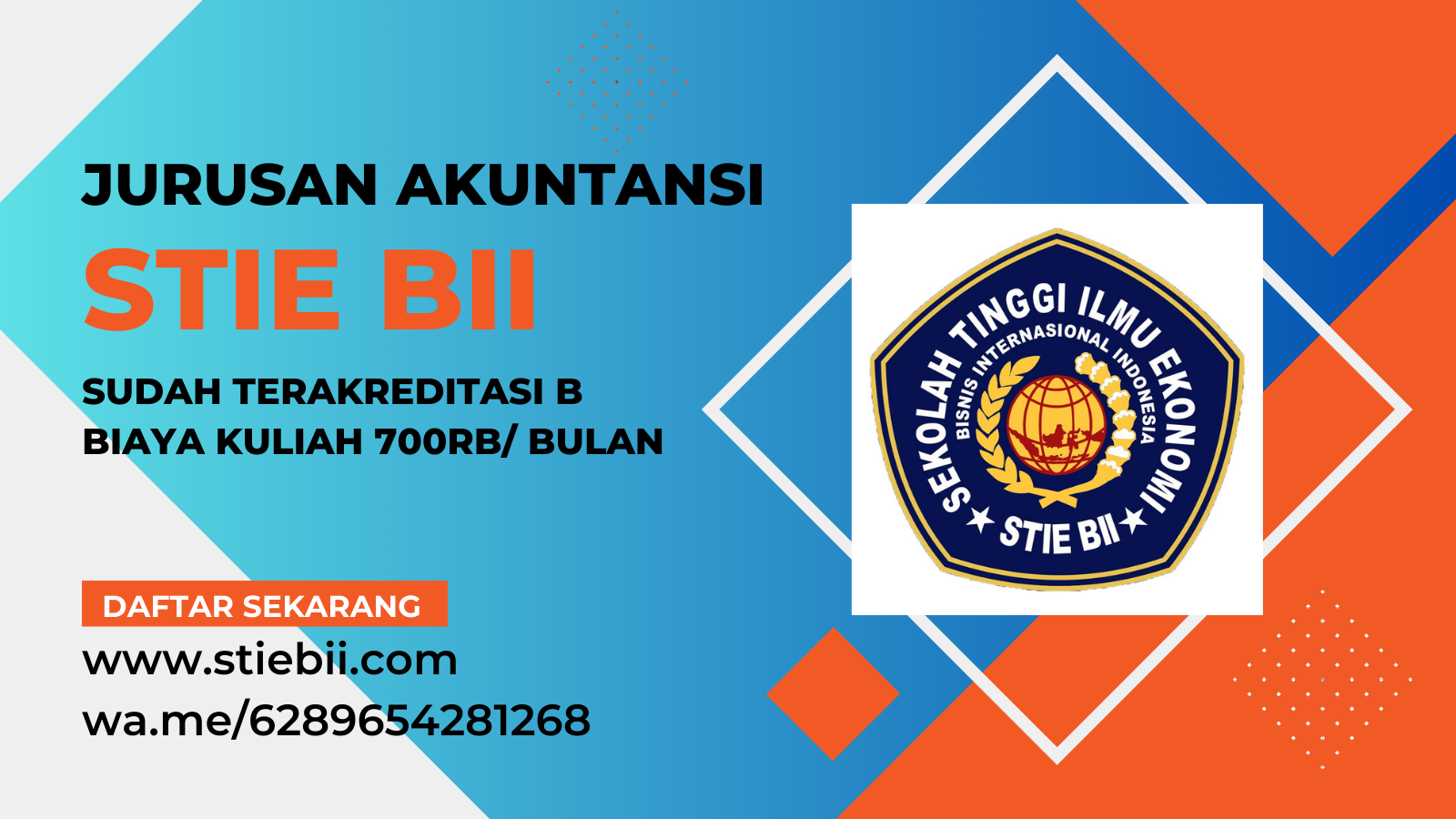 Kuliah Karyawan Jurusan Akuntansi Terakreditasi B di Bekasi STIE BII