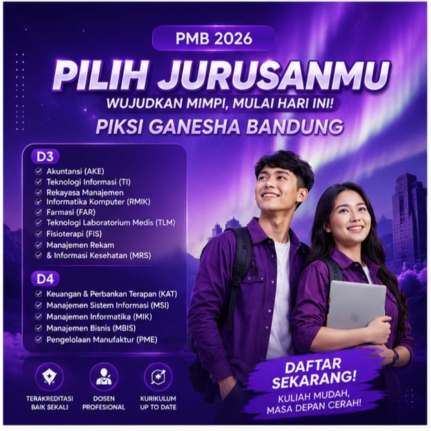 Pilih Jurusan Menarik Di Politeknik Piksi Ganesha Bandung