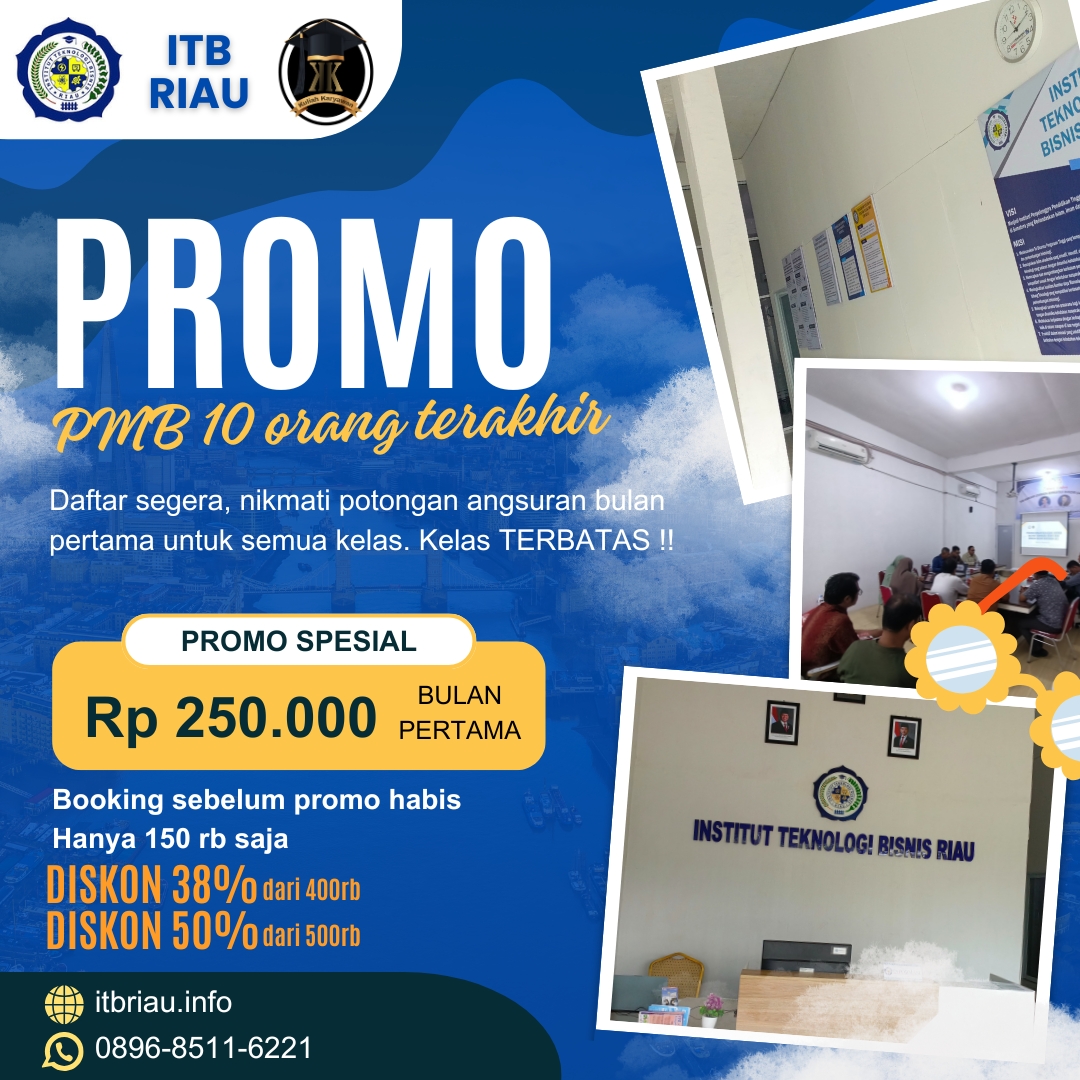 Bergabunglah dengan ITB Riau Penerimaan Mahasiswa Baru 2025
