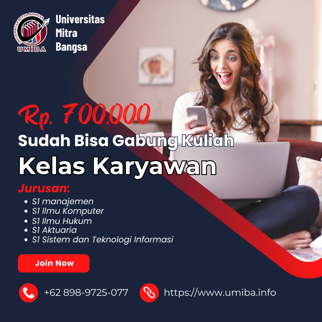 700Rb Sudah Bisa Kuliah Ilmu Hukum di Kampus UMIBA Jakarta