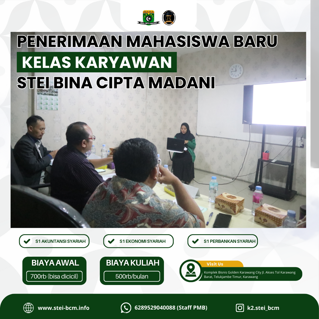 Informasi Pendaftaran Kampus STEI Bina Cipta Madani Karawang