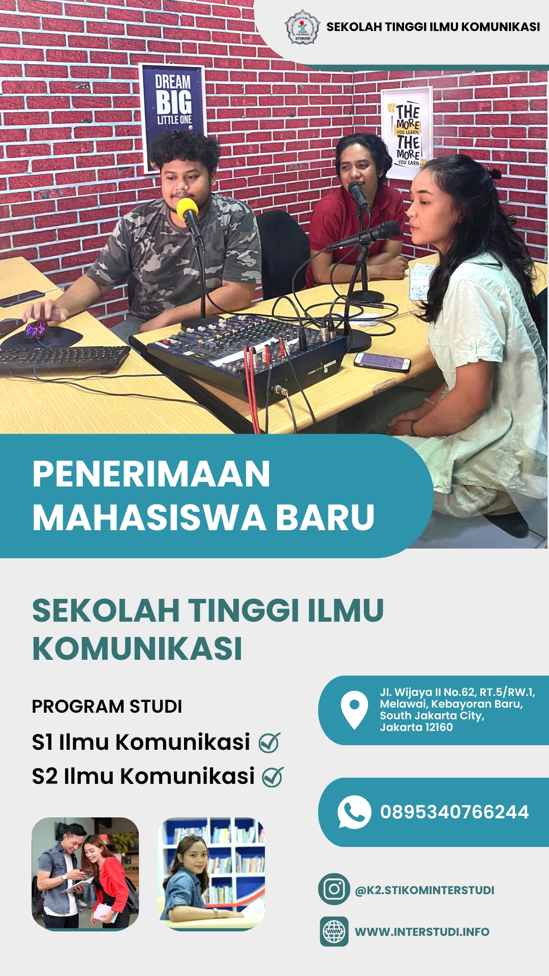 Pendaftaran Kelas Karyawan STIKOM InterStudi di Jakarta Selatan