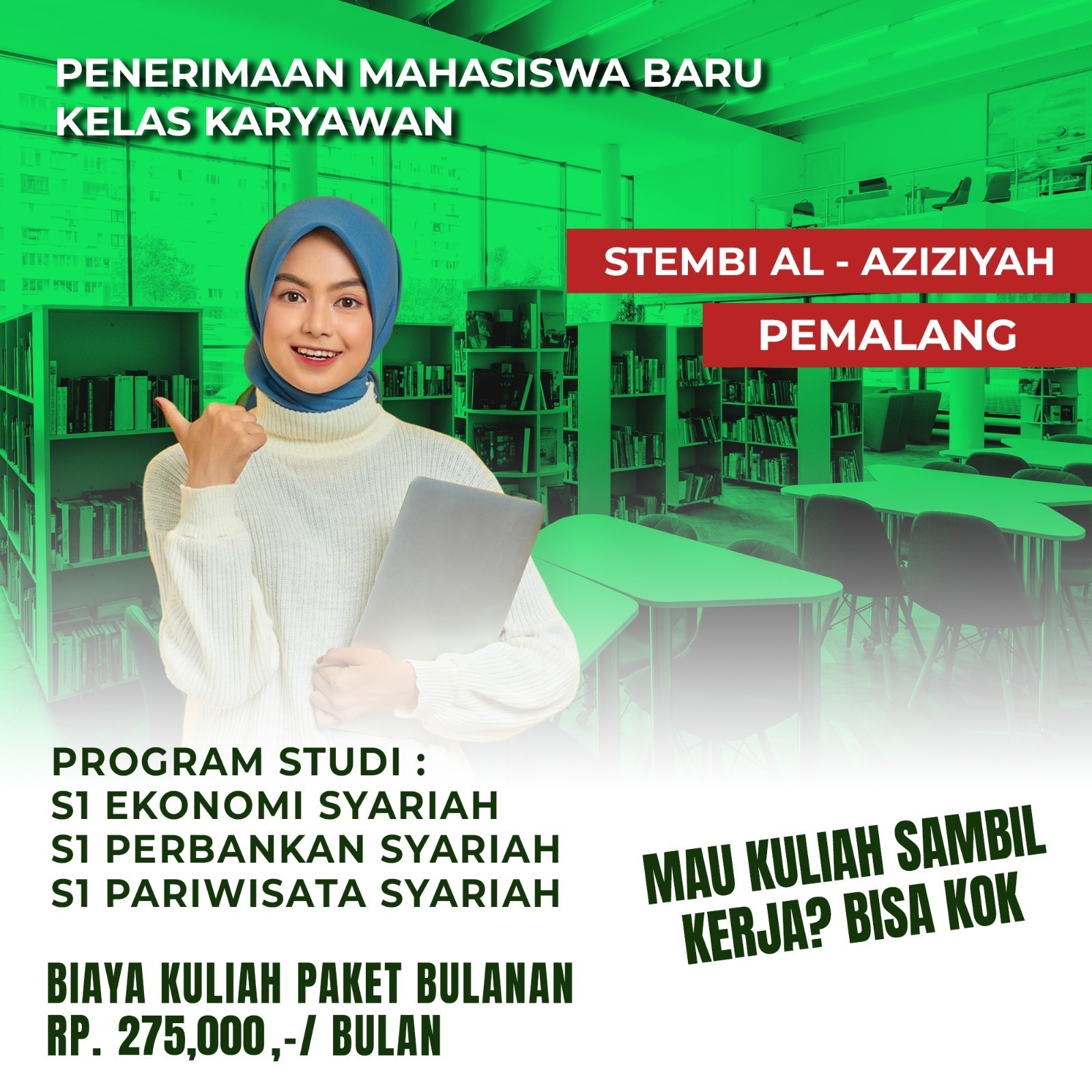 Kelas Karyawan di Kampus Stembi Al Aziziyah Pemalang