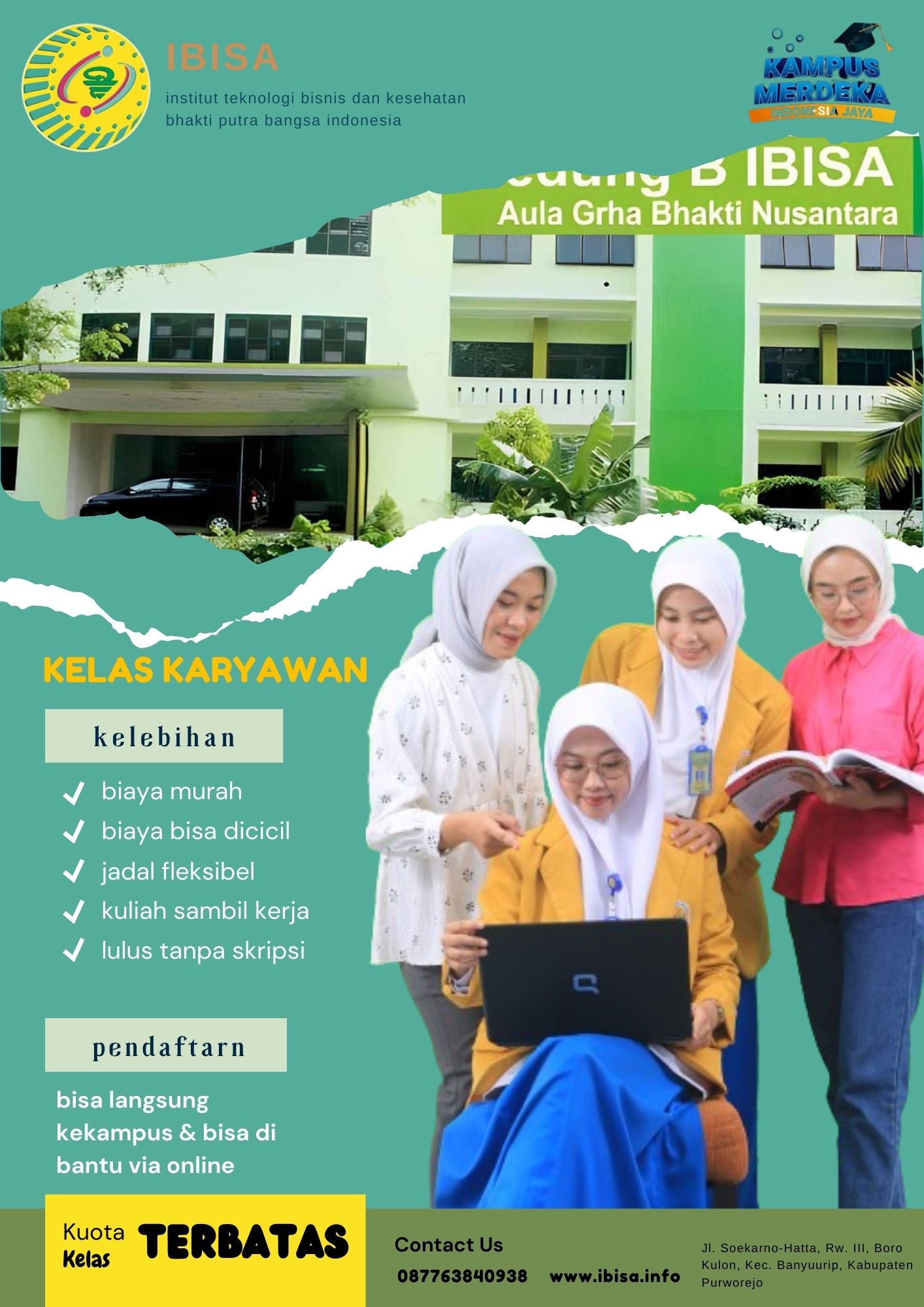 Gelombang Pendaftaran Mahasiswa Baru IBISA