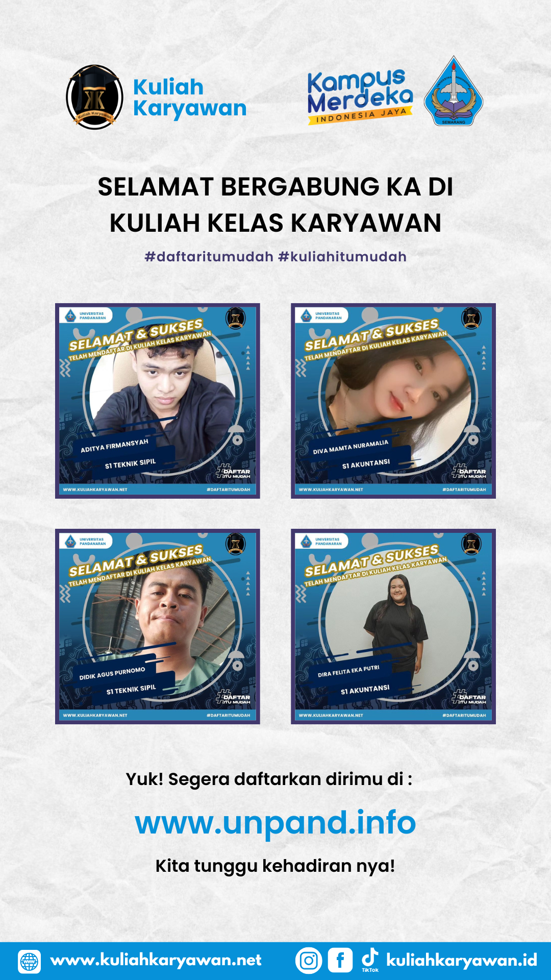 Penerimaan Mahasiswa Baru Universitas Pandanaran