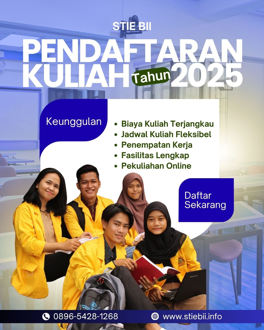 Pendaftaran Kuliah Tahun 2025 di Kampus STIE BII