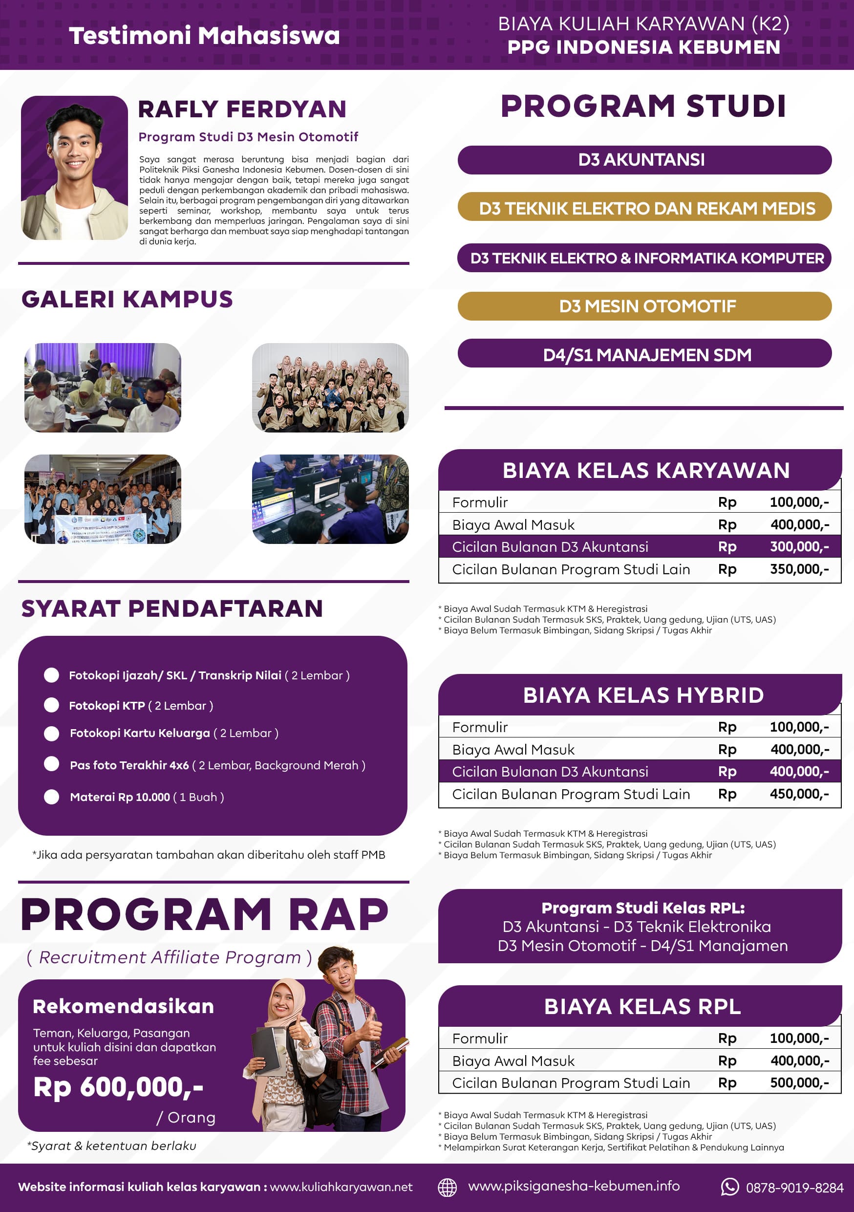 Pengalaman Kerja Bisa Dikonversikan Jadi SKS di Piksi Ganesha Kebumen
