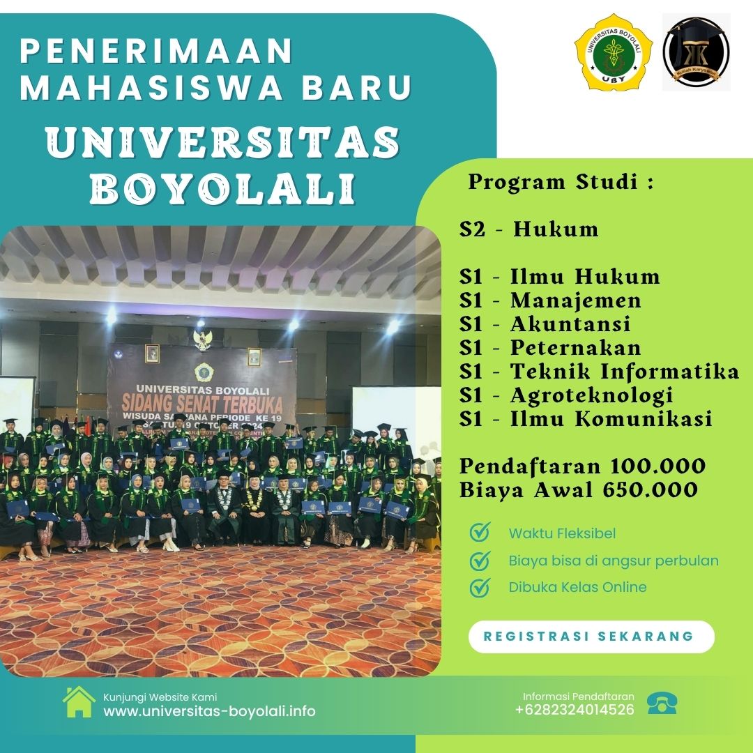 Rekomendasi Kampus Kuliah Karyawan K2 Universitas Boyolali