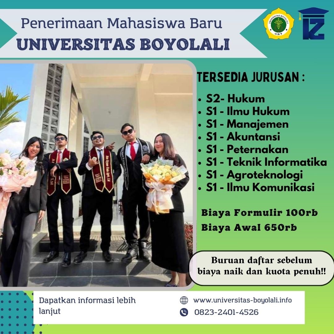 Pendaftaran Kuliah Kelas Karyawan Universitas Boyolali K2
