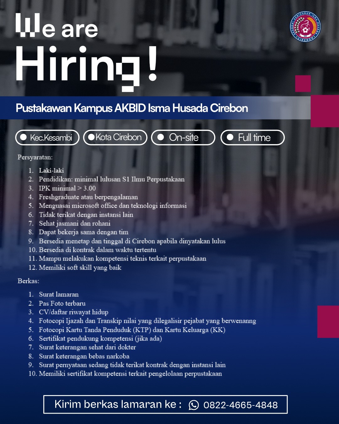 Staff Pustakawan AKBID Cirebon