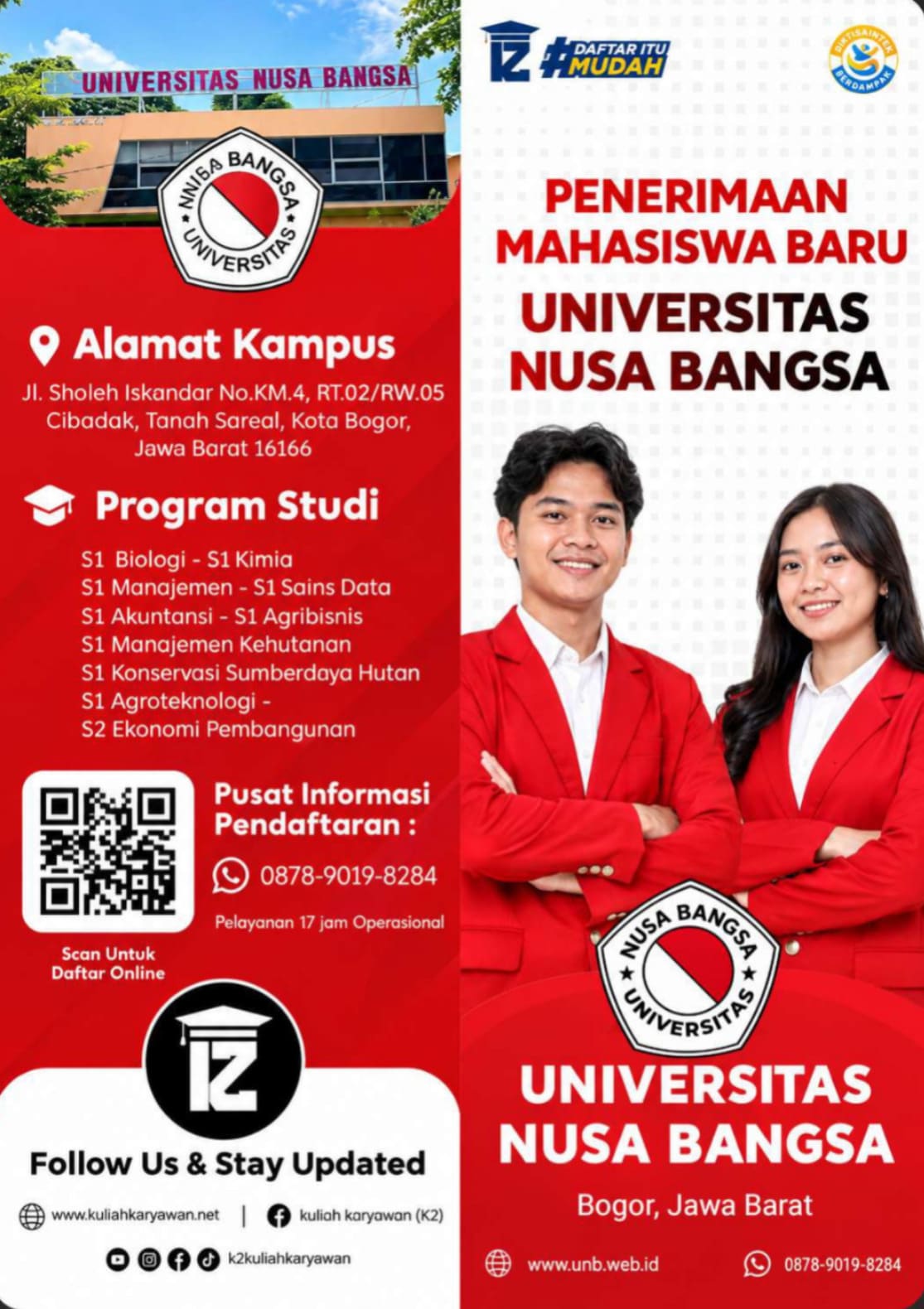 Penerimaan Mahasiswa Baru Semester Genap UNB Dibuka, Cocok untuk Kamu yang Ingin Melanjutkan Kuliah