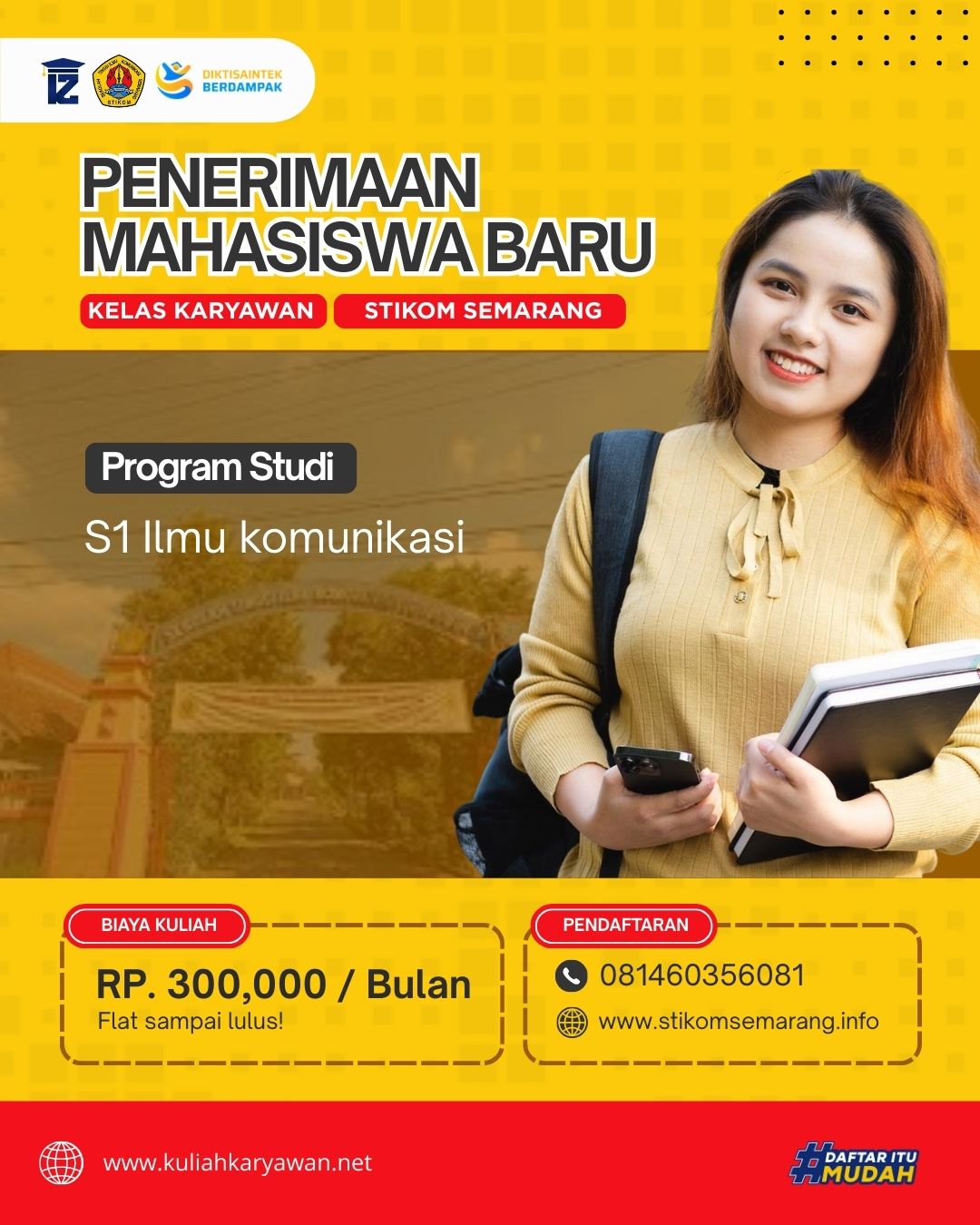 Rekomendasi kampus Biaya Tejangaku 2026 Di STIKOM Semarang