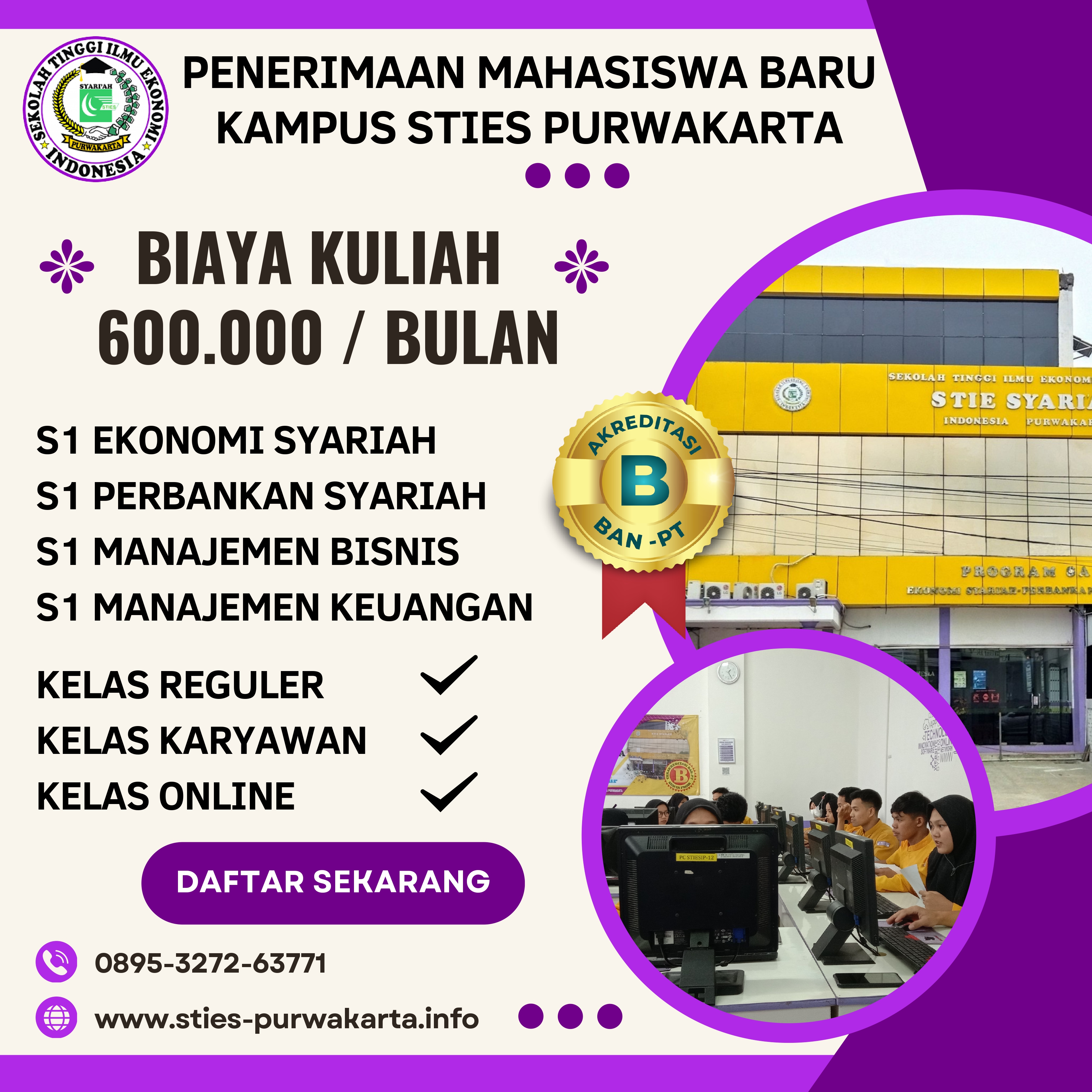 Daftar Kuliah Itu Mudah STIE Syariah Indonesia Purwakarta