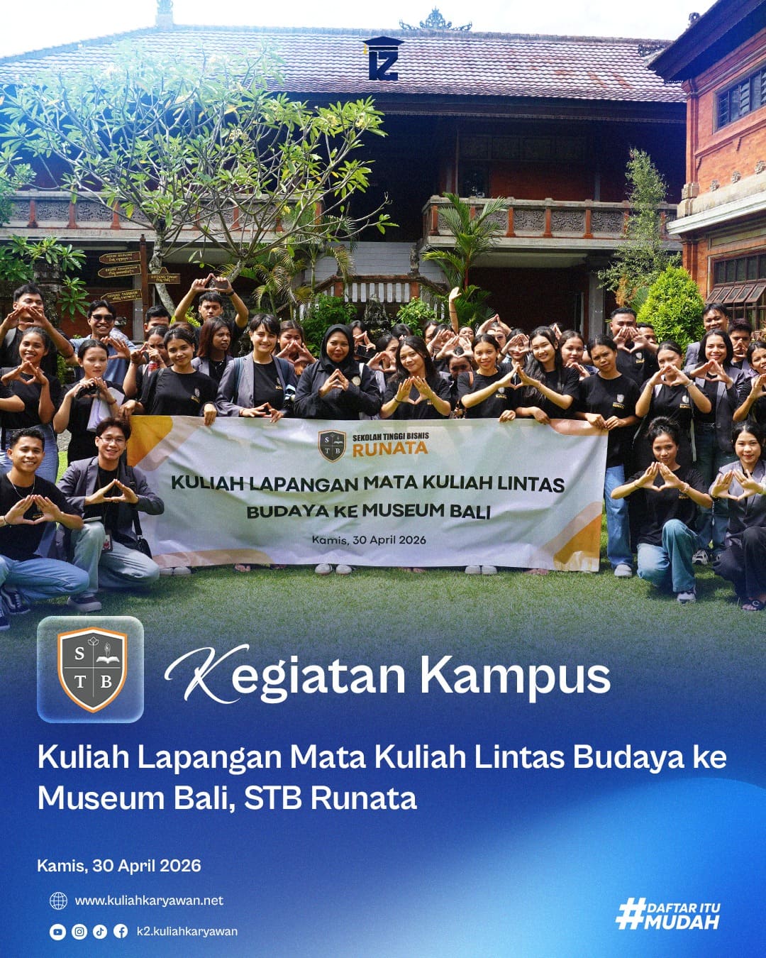 Kuliah Lapangan Lintas Budaya STB Runata