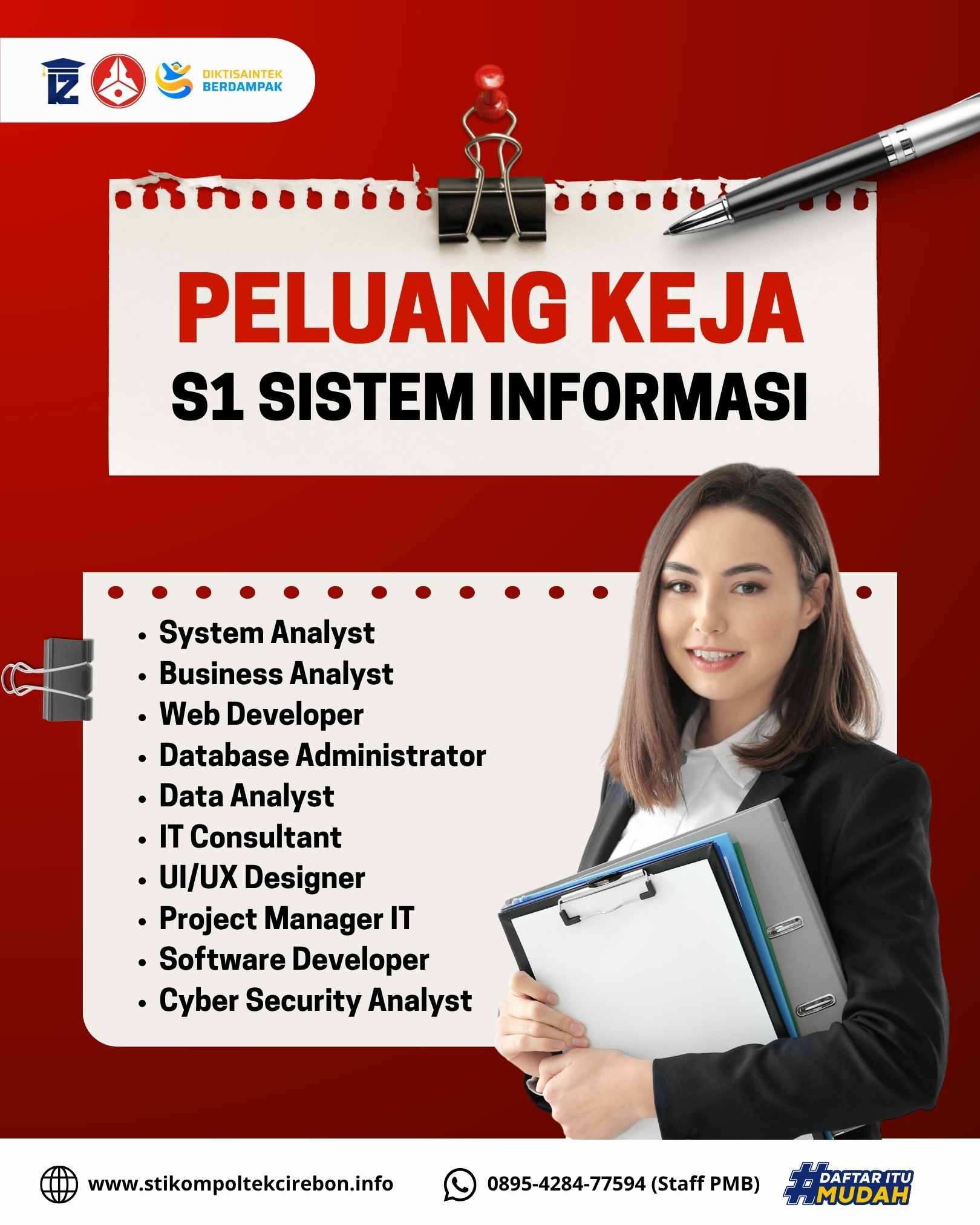 Peluang kerja S1 Sistem Informasi STIKOM Poltek Cirebon