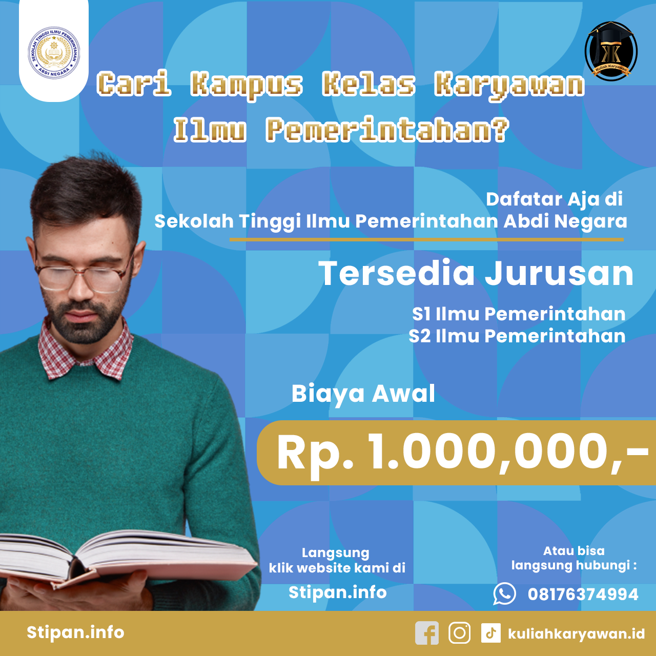 Kampus Sekolah Tinggi Ilmu Pemerintahan Abdi Negara :: Kuliah Karyawan