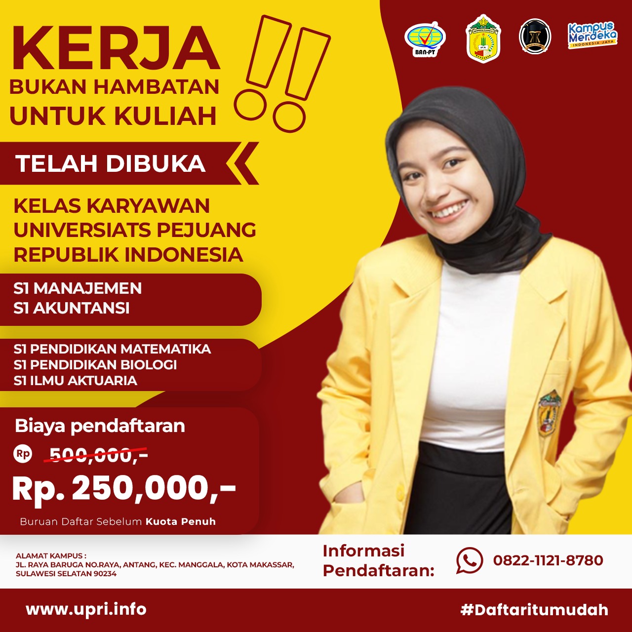 Penerimaan Mahasiswa Baru UPRI Makassar
