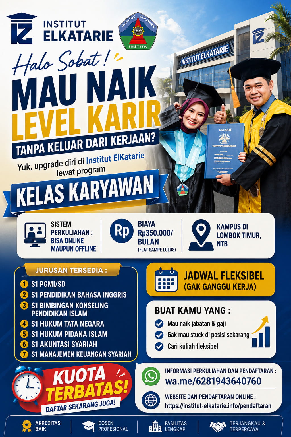 Kuliah Sambil Kerja Tanpa Meninggalkan Pekerjaan di Instutut Sunan Doe