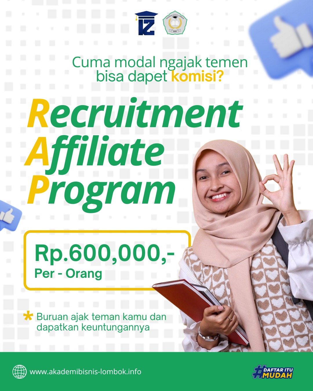 Ajak Teman Kuliah dan Dapatkan Uang Tambahan Sampai 600 Ribu Rupiah