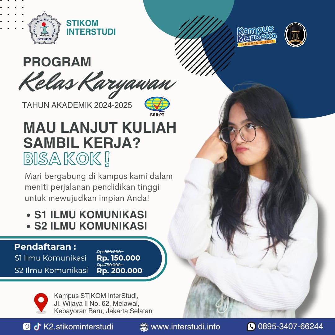 Kuliah Bisa Sambil Kerja di Kelas Karyawan STIKOM InterStudi