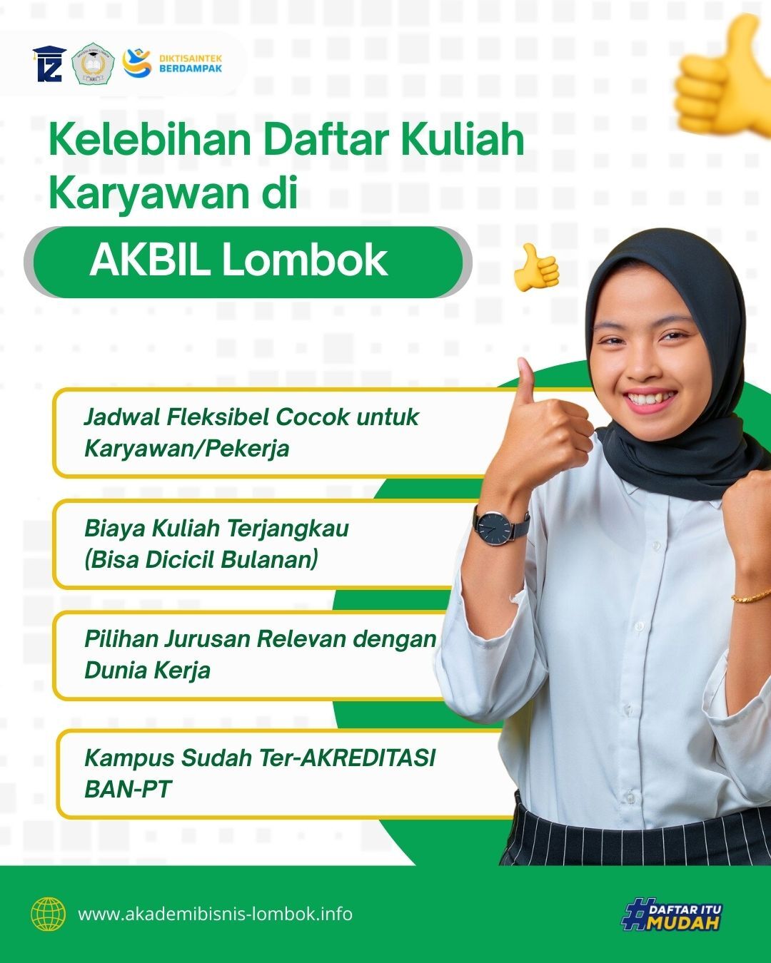 Kelebihan Daftar di K2 AKBIL Lombok