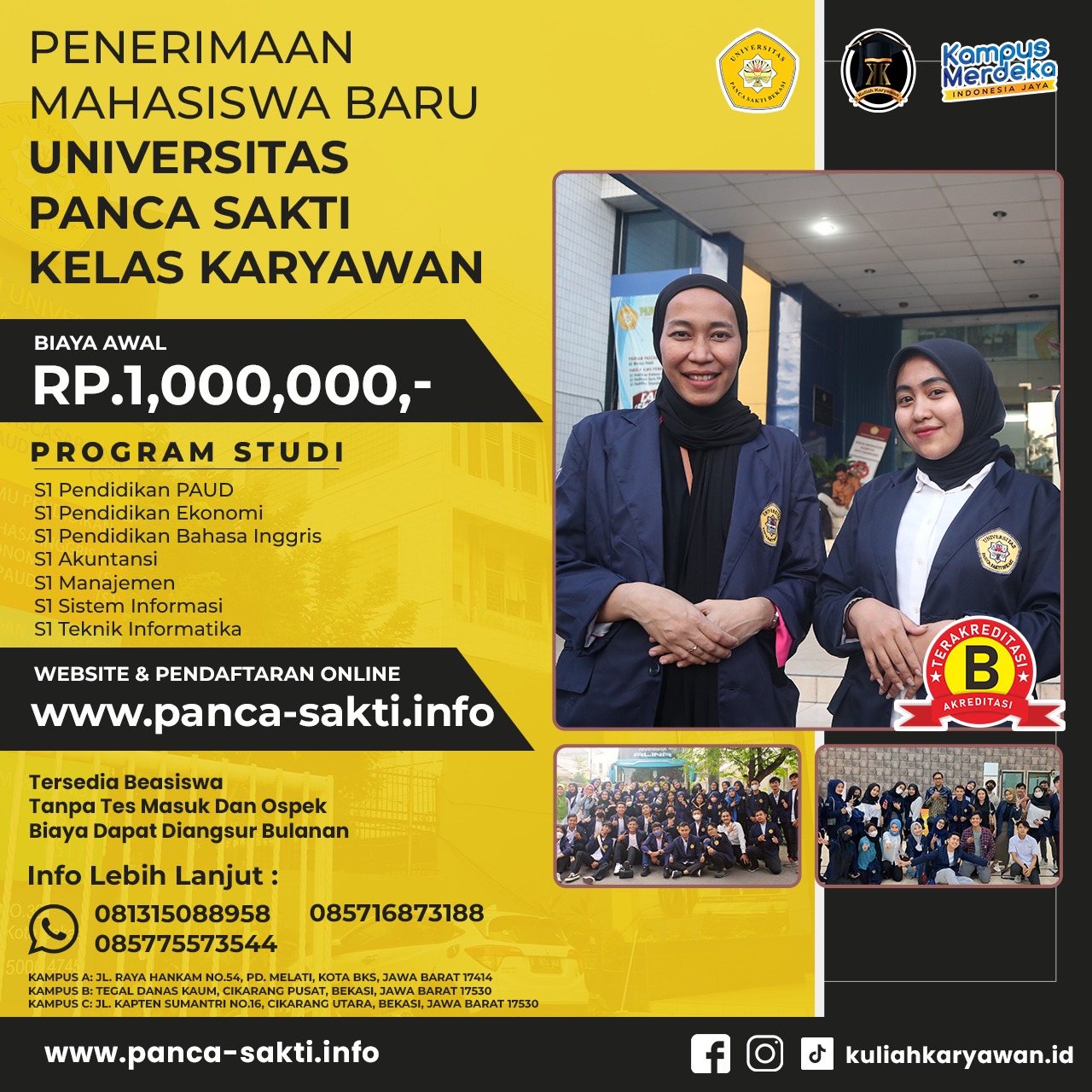 Kampus Kelas Karyawan Terjangkau Sekitaran Jatiasih Bekasi