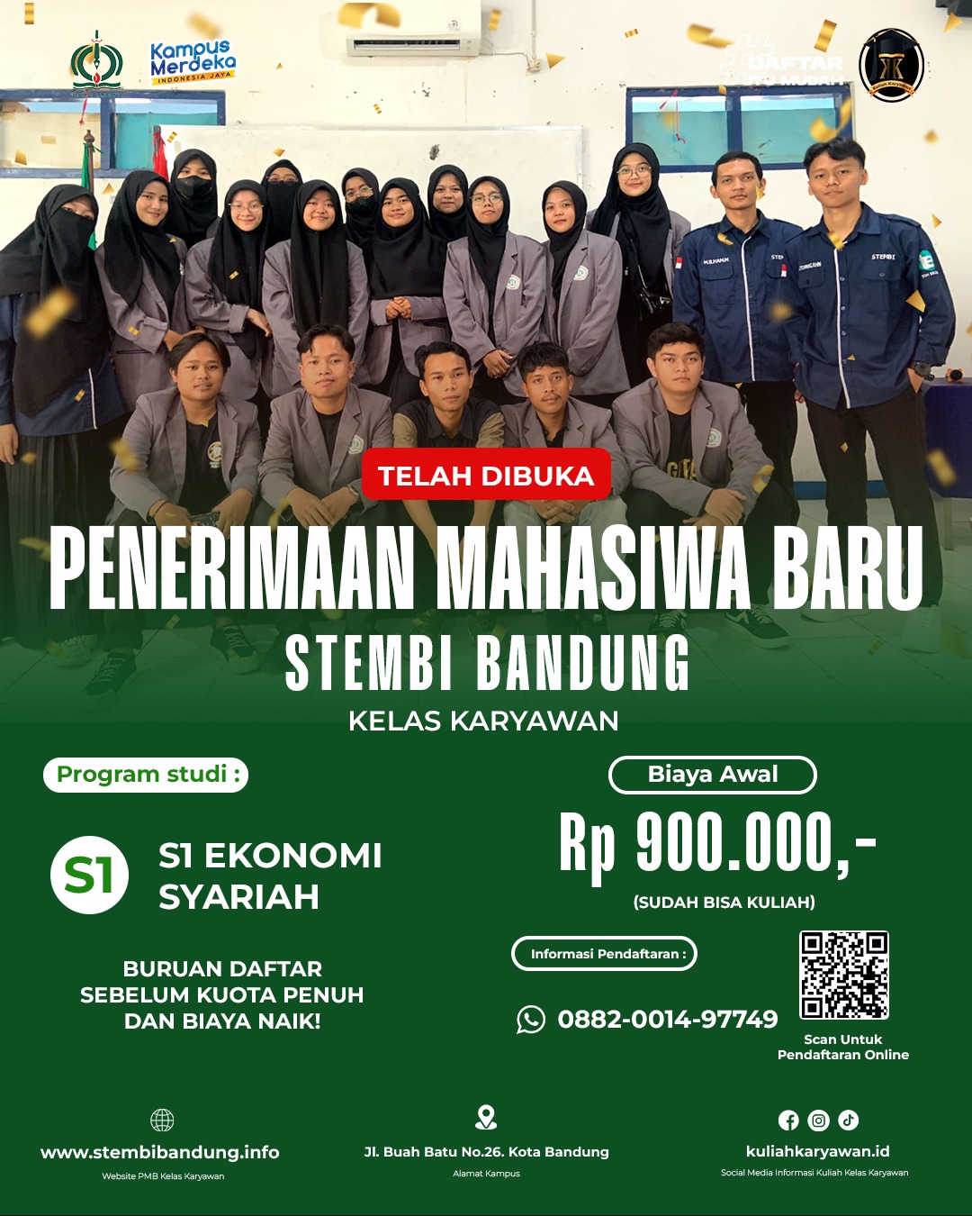 Akreditasi Kampus Sekolah Tinggi Eknomi Manajeman Bisnis Islam Bandung 