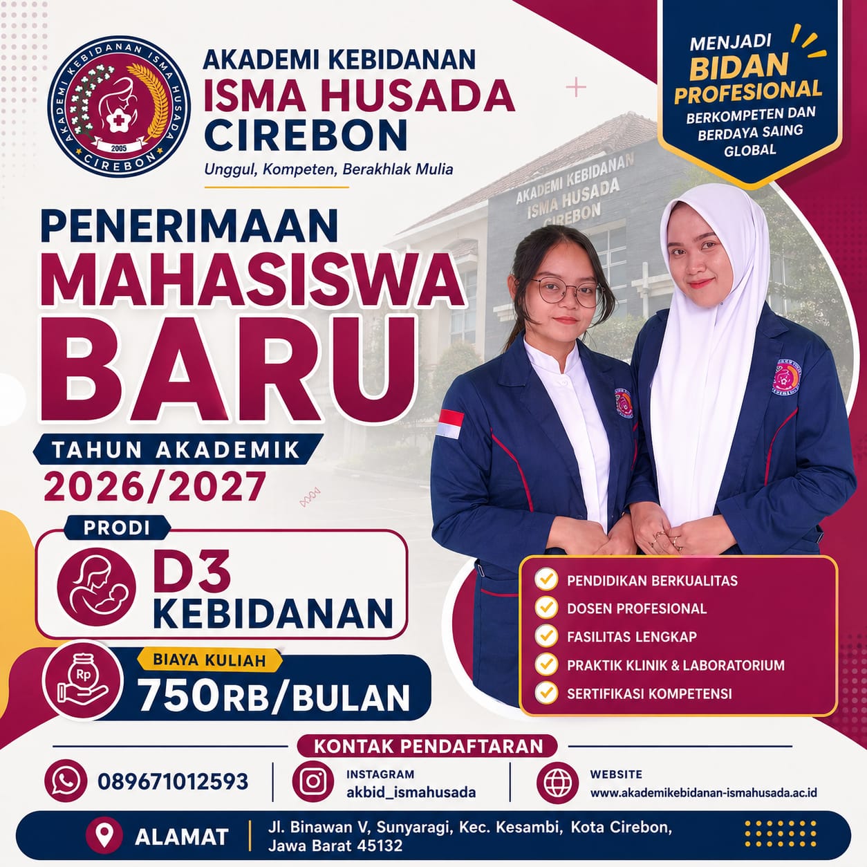 Bergabung Kuliah Bersama Akbid Isma Husada Cirebon