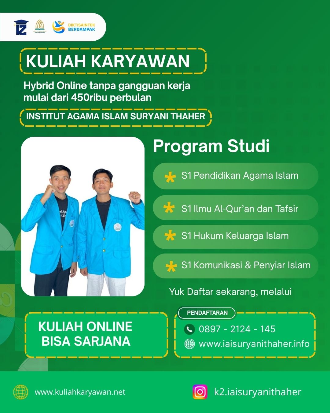 Kampus Jurusan S1 Ilmu Al Quran & Tafsir Di Jaksel Institut Agama Islam Suryani Thaher 