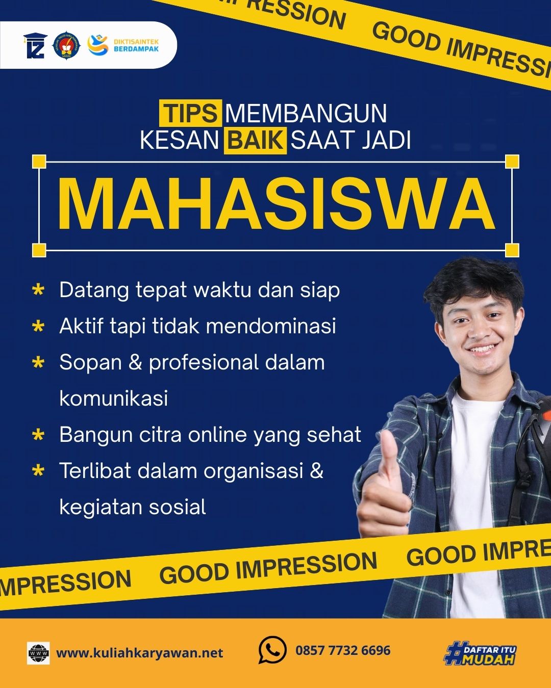Tips Membangun Kesan Baik Sejak Jadi Mahasiswa STIKOM PROSIA 