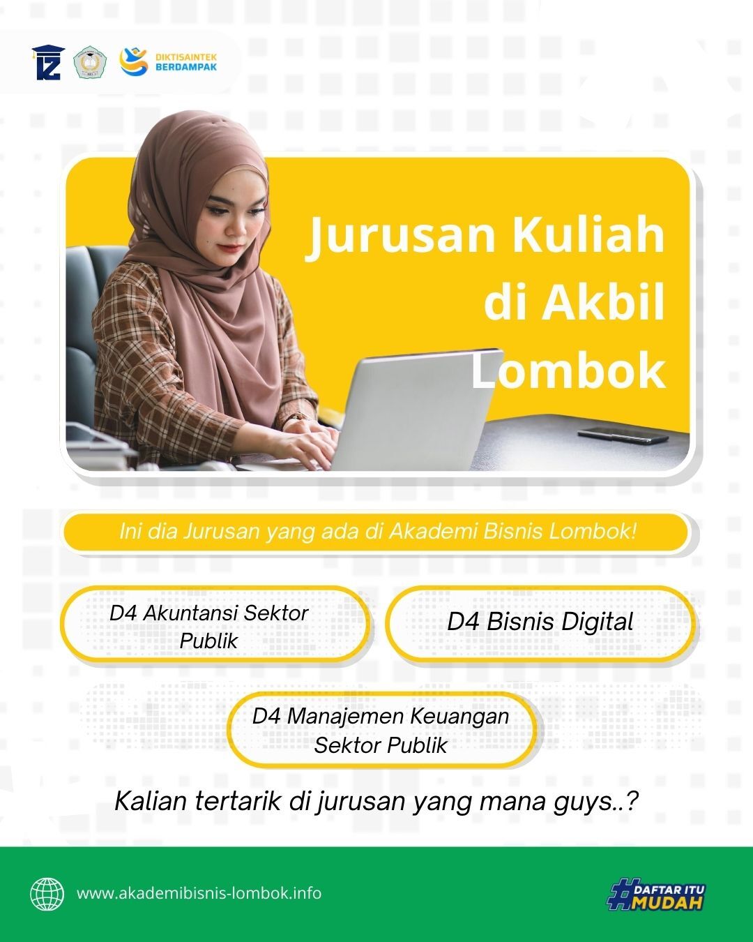 Jurusan Kuliah Full Online di  Akademi Bisnis Lombok (AKBIL LOMBOK)