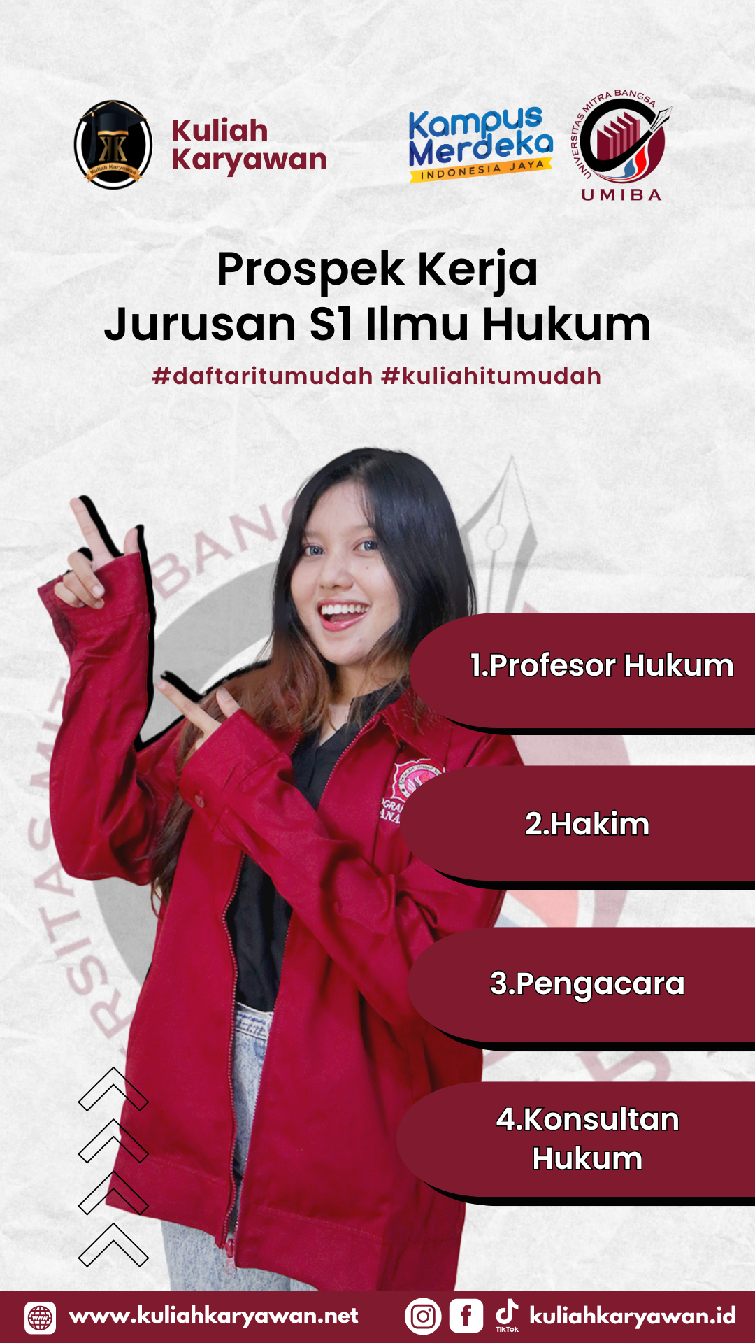 Prospek Kerja Lulusan S1 Ilmu Hukum Kampus UMIBA Jakarta