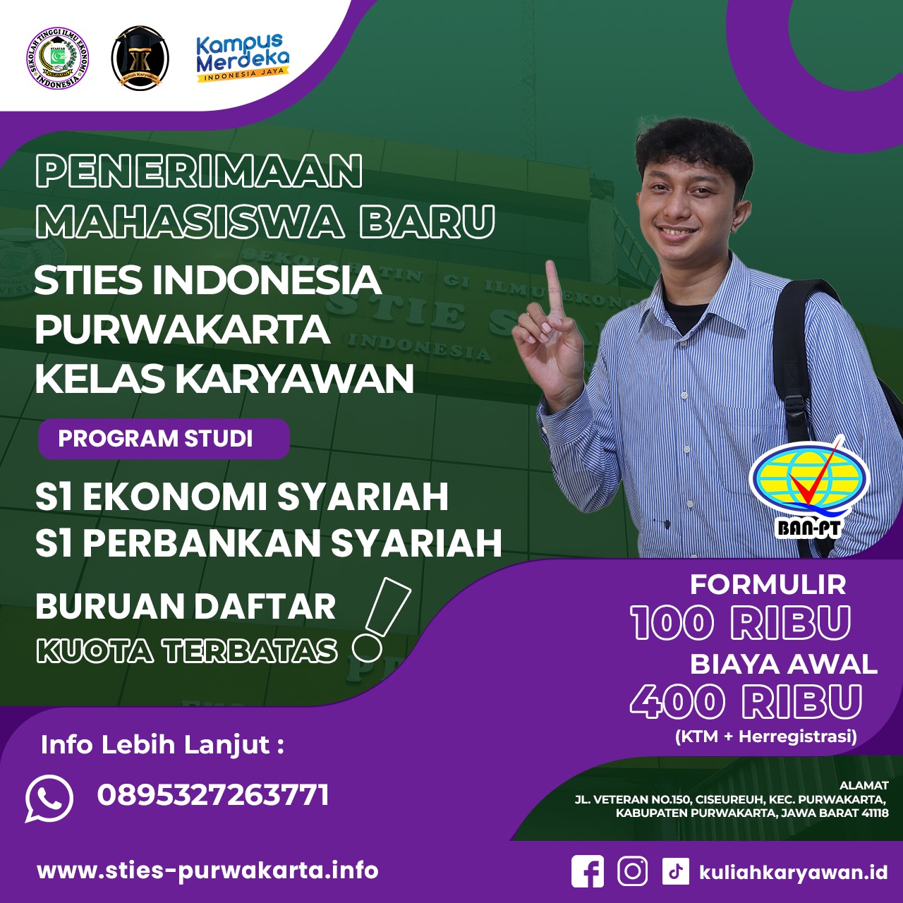 Kuliah Kelas Karyawan Sekolah Tinggi Ilmu Ekonomi Syariah Purwakarta