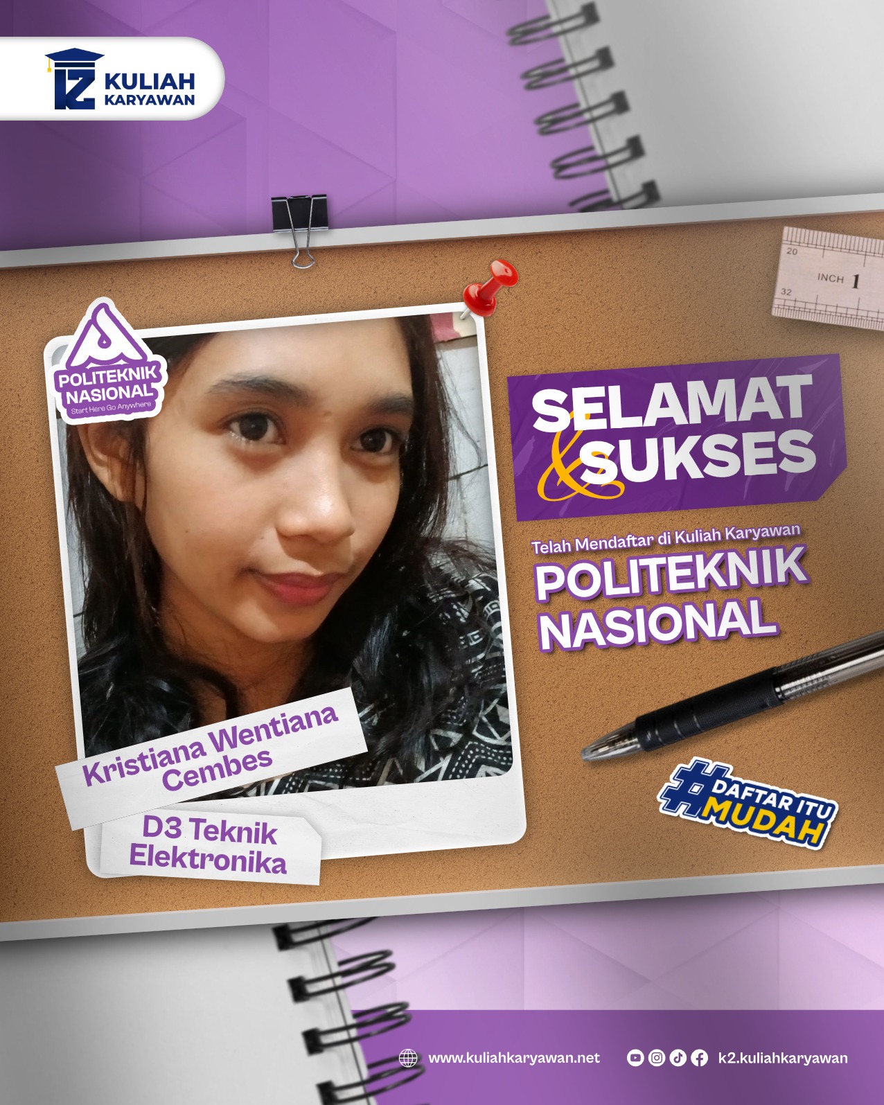 D3 Teknik Elektronika Pun Ada Mahasiswa Cewenya Gaiss