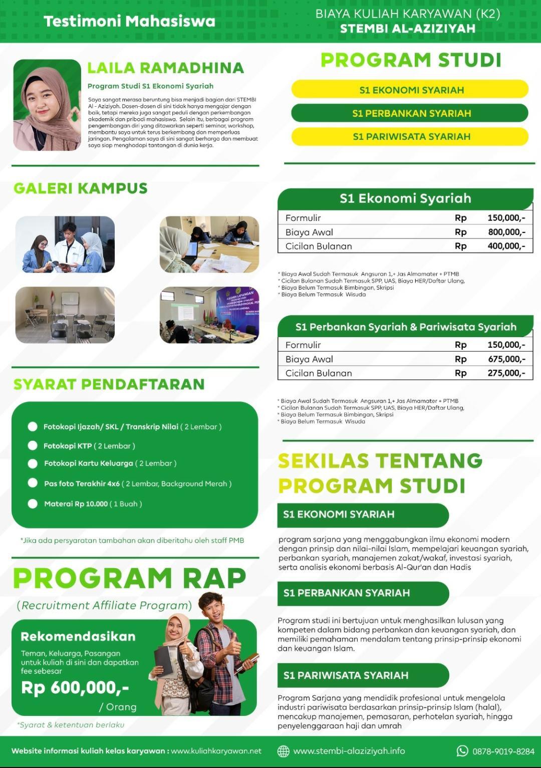 Biaya Kuliah Di Kampus Stembi Al Aziziyah Pemalang