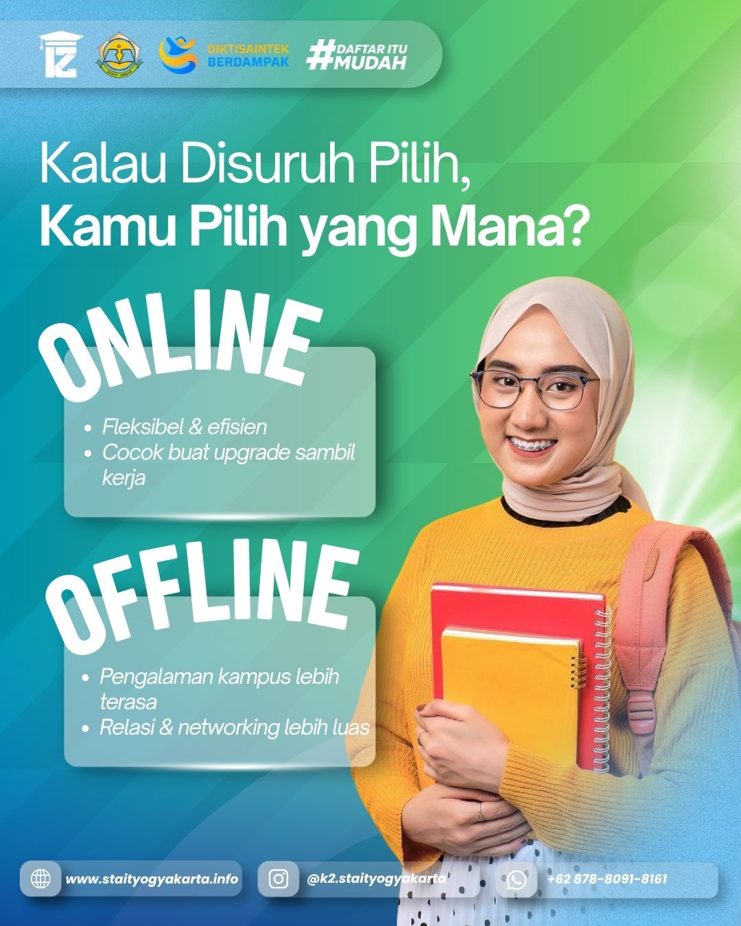 Pilih Kuliah Online atau Offlne