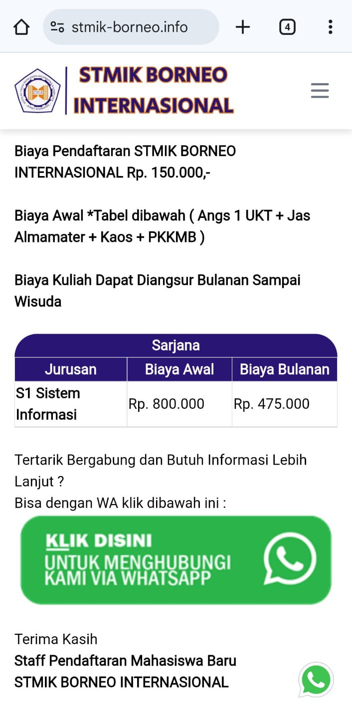 TUTORIAL CARA DAFTAR STMIK BI BALIKPAPAN