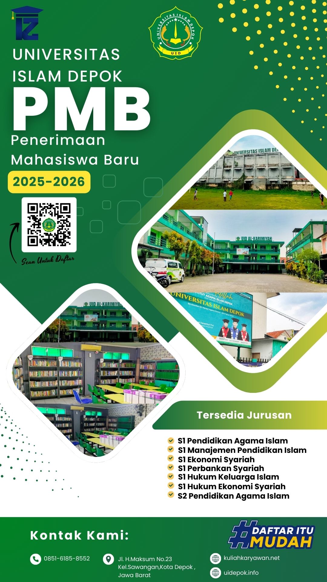 Daftar Kuliah Kelas Karyawan di Universitas Islam Depok UID 