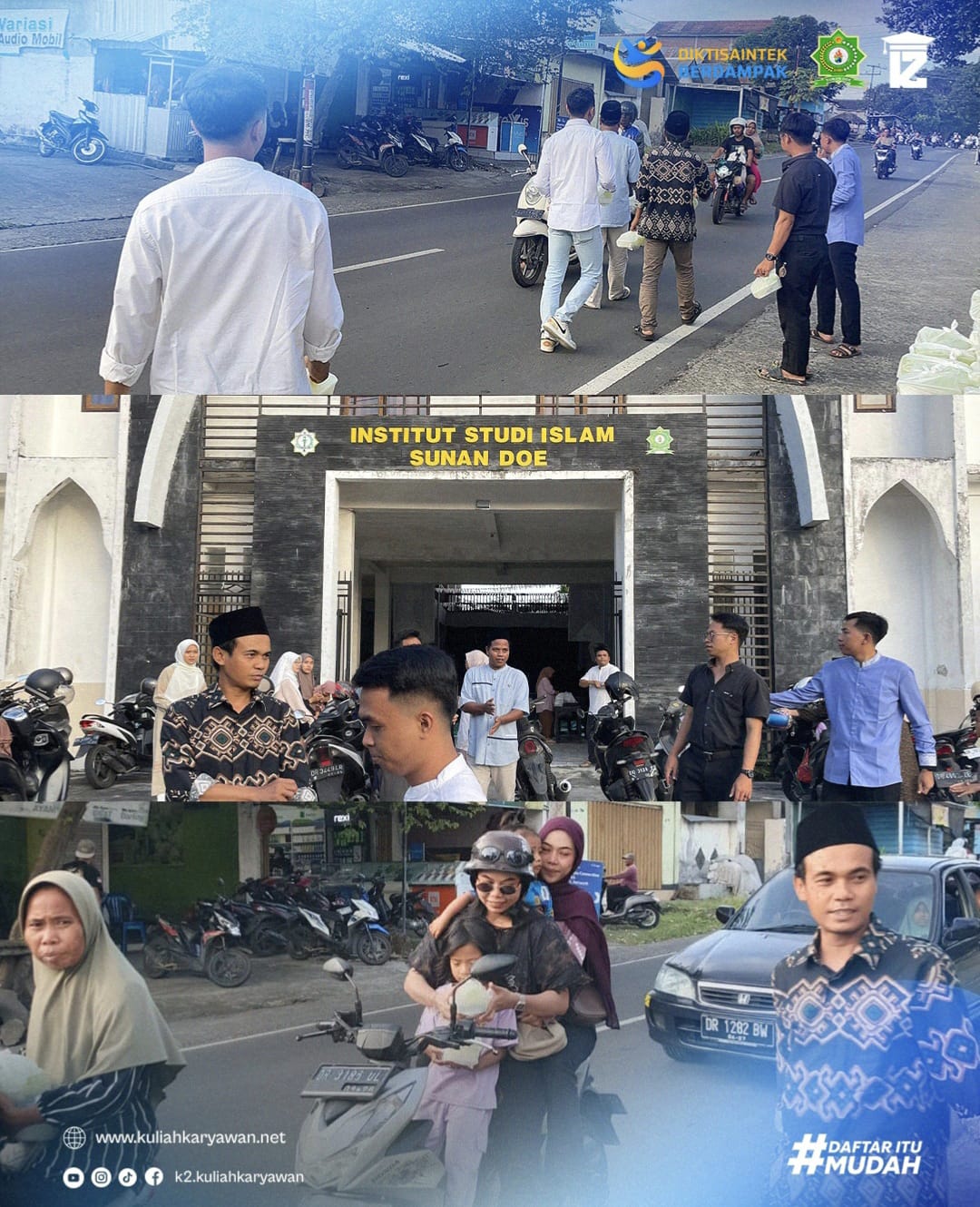 Acara BukBer dan Bagi takjil di Institut Studi Islam Sunan Doe