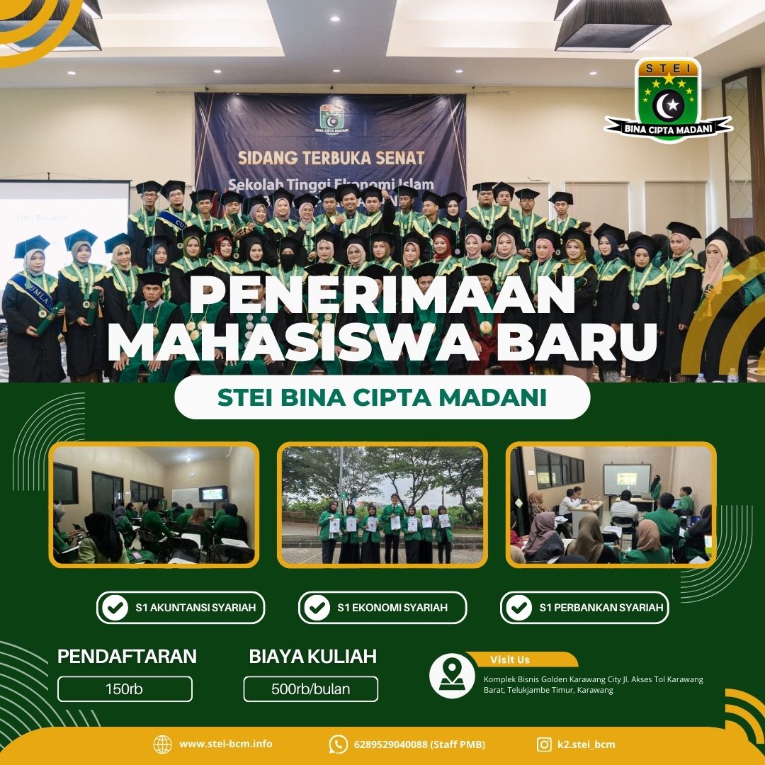 Penerimaan Mahasiswa Baru Kelas Karyawan STEI Bina Cipta Madani