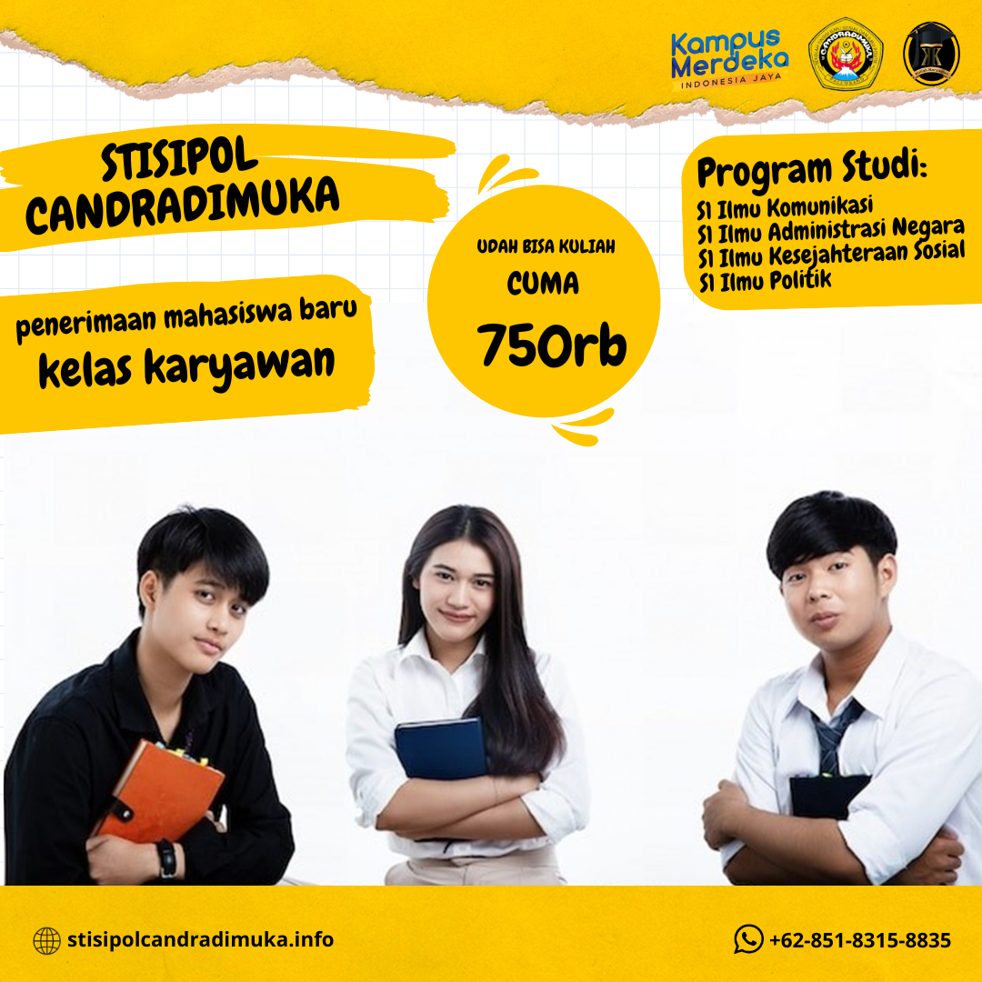 Informasi Kuliah Karyawan di K2 STISIPOL Candradimuka Palembang