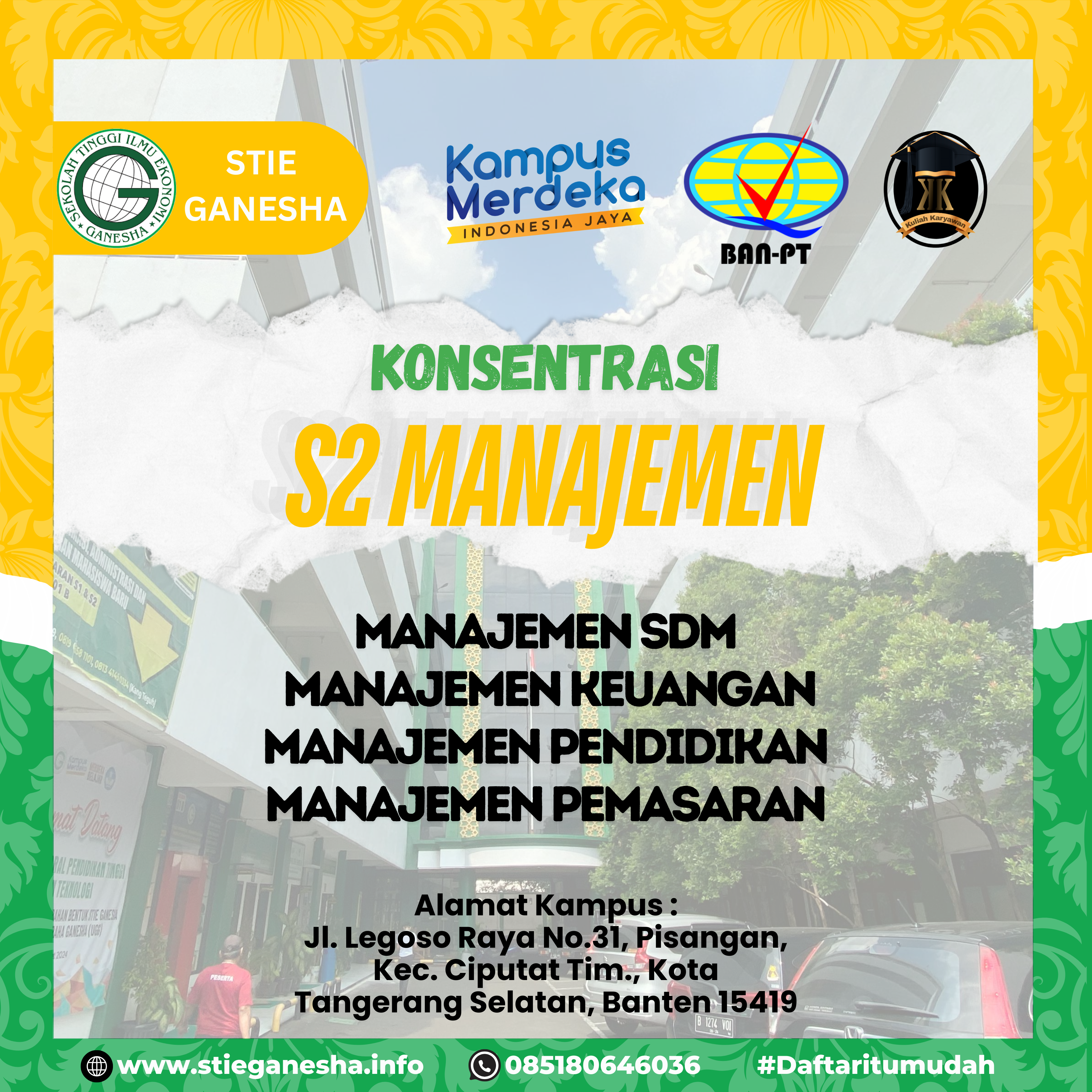 Konsentrasi S2 Manajemen Di Sekolah Tinggi Ilmu Ekonomi Ganesha
