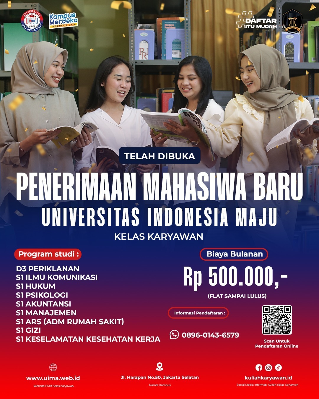 Biaya Kuliah Di Kampus UIMA Lenteng Agung