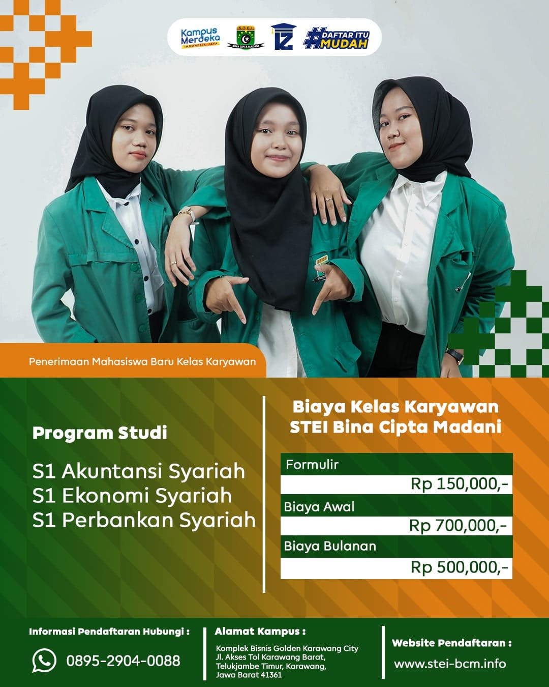 Kuliah kelas karyawan K2 STEI Bina Cipta Madani Karawang